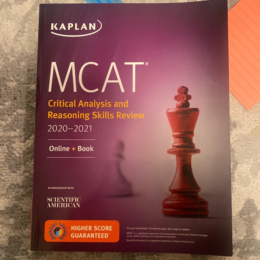 Kaplan MCAT 2020-2021 CARS Book